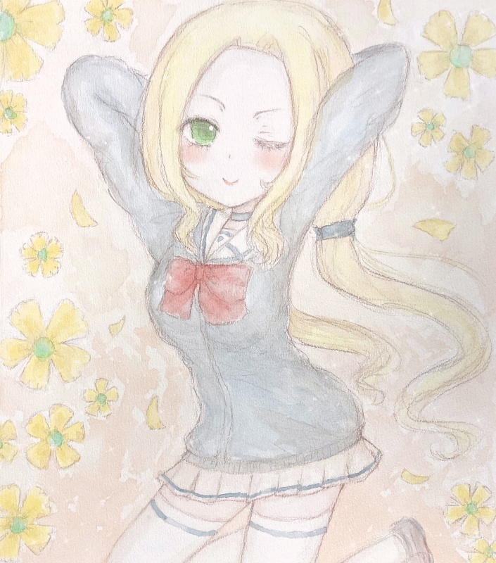 透明水彩 風先輩