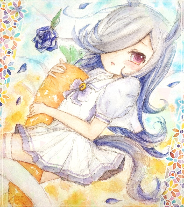 透明水彩 ライスちゃん