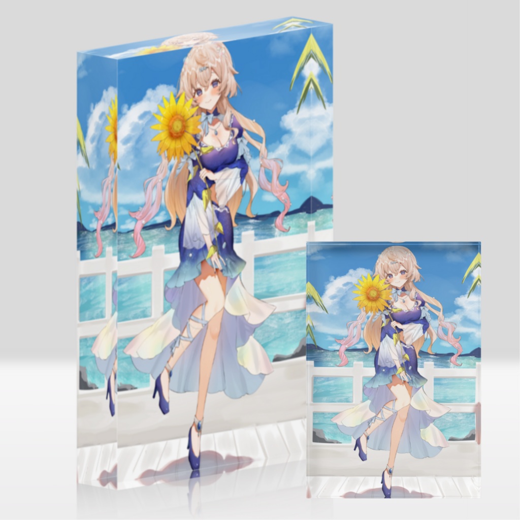 【受注販売】ひまわりんアクリルブロック