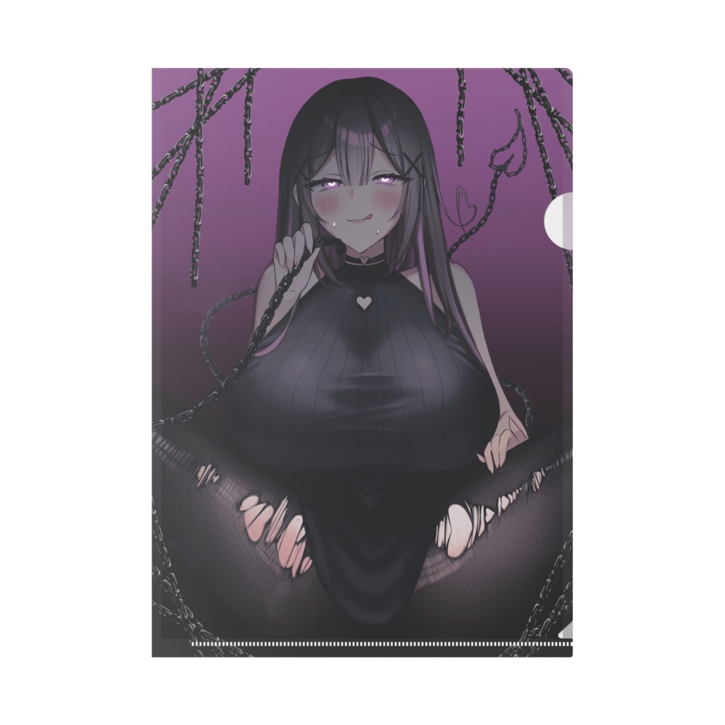 クリアファイル❤️🩹破れタイツヤンデレお姉さん⛓️