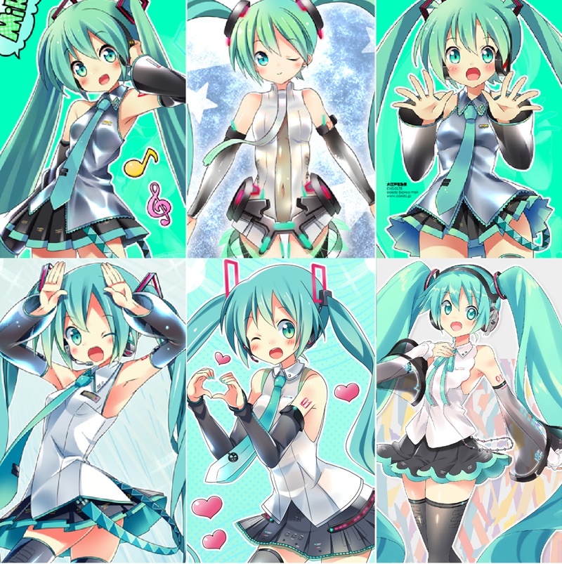 初音ミク フェイスタオルシリーズ：腋ミク/550 10th/578 Append/544 V3/439 V4X/569 NT/633