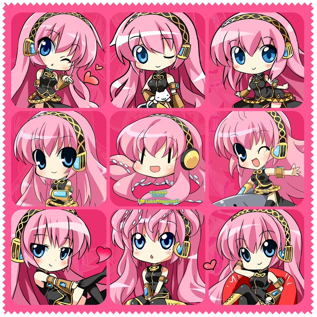 巡音ルカ メガネ拭きシリーズ /437 /573 /636