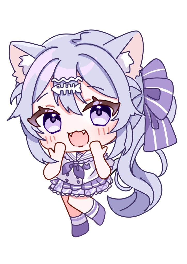 くりあ3期生 猫ノ葉りと　デフォルメアクリルキーホルダー