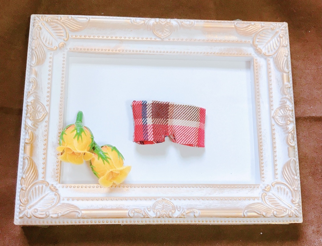 赤チェックコート3点セット