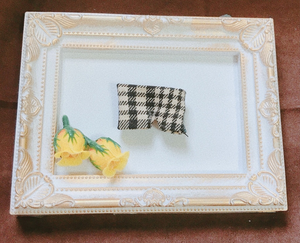 緑チェックコート3点セット