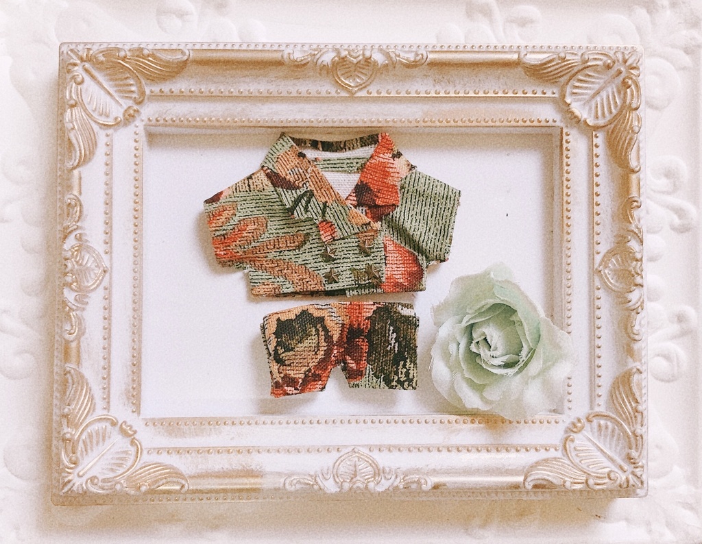 薔薇のスーツとワンピース3点セット