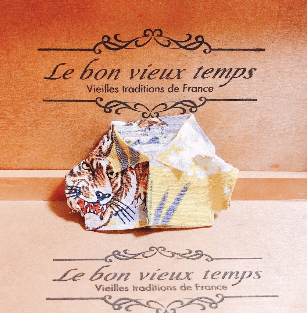 イエロータイガーシャツ（10、12cmぬいちゃん用）