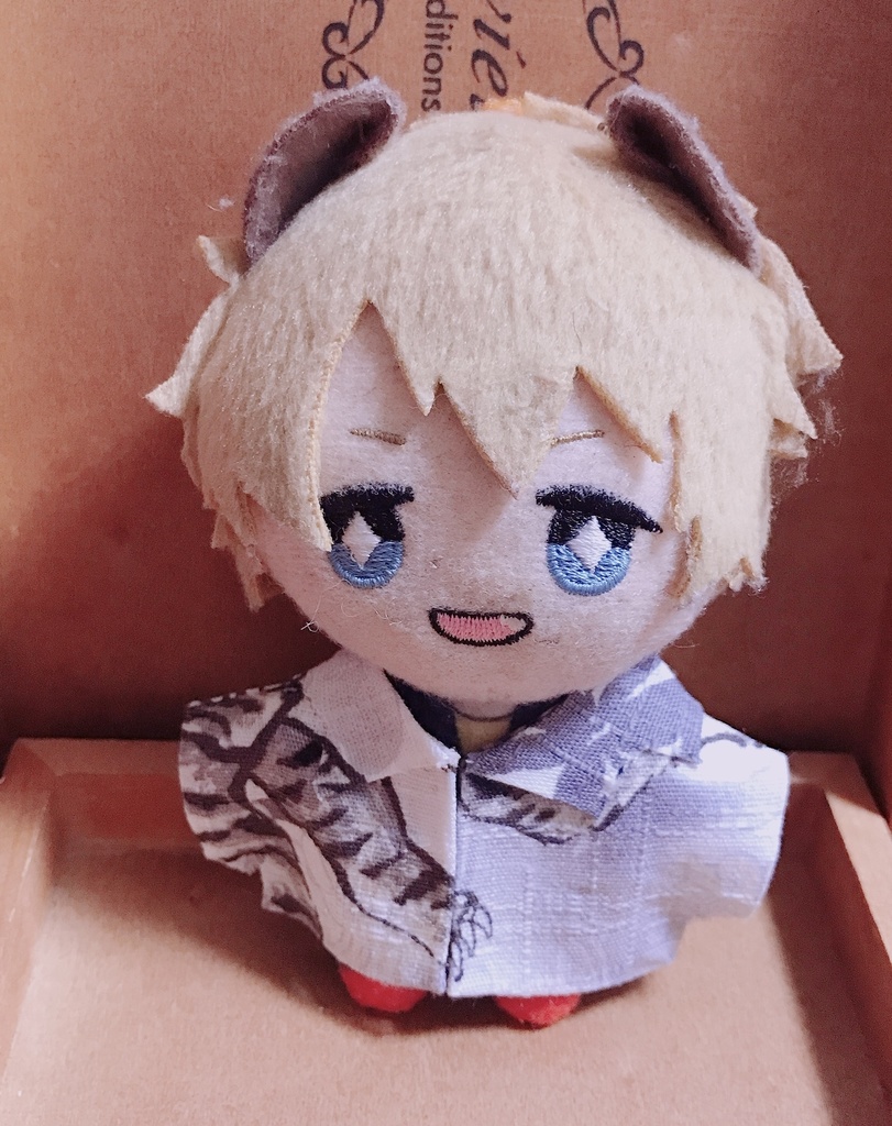 ホワイトタイガーシャツ(10、12cmぬいちゃん用)