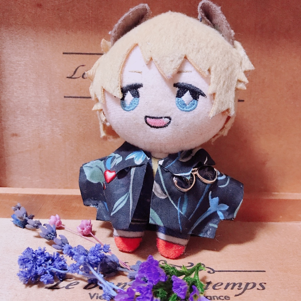 (再入荷)うきうきサングラスシャツ(10、12cmぬいちゃん用)