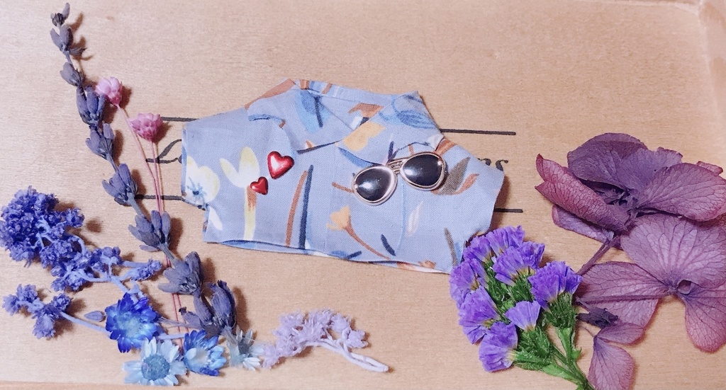 (再入荷)うきうきサングラスシャツ(10、12cmぬいちゃん用)