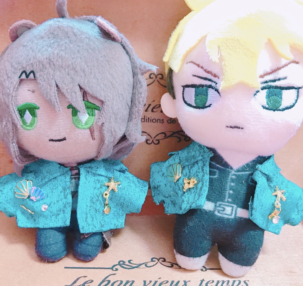 波色ジャケット アクセ付き(10、12cmぬいちゃん用)