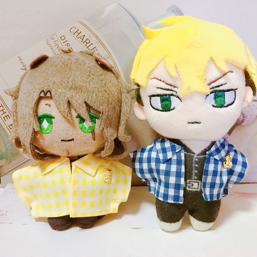 チェックシャツ(10〜12cmぬいちゃん向け)