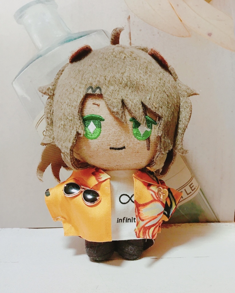 アロハサングラスシャツ(10〜13cmぬいちゃん用)