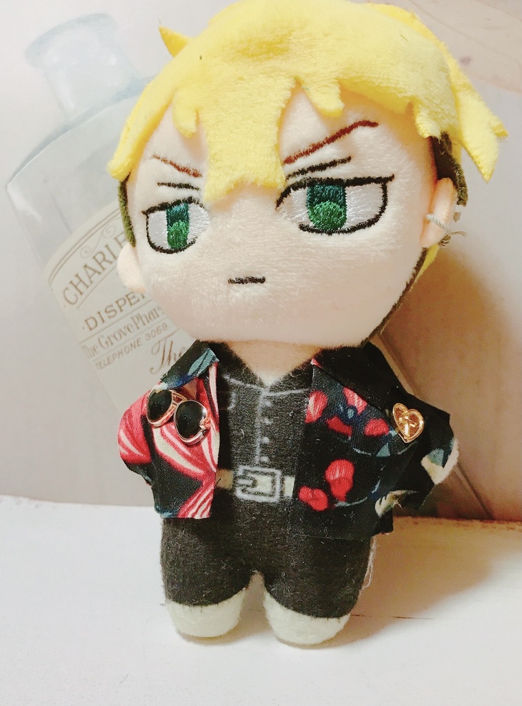 アロハサングラスシャツ(10〜13cmぬいちゃん用)