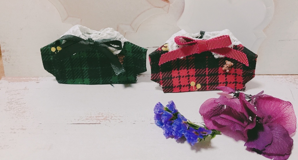 くまちゃんさくらんぼシャツ（10cmぬいちゃん用）