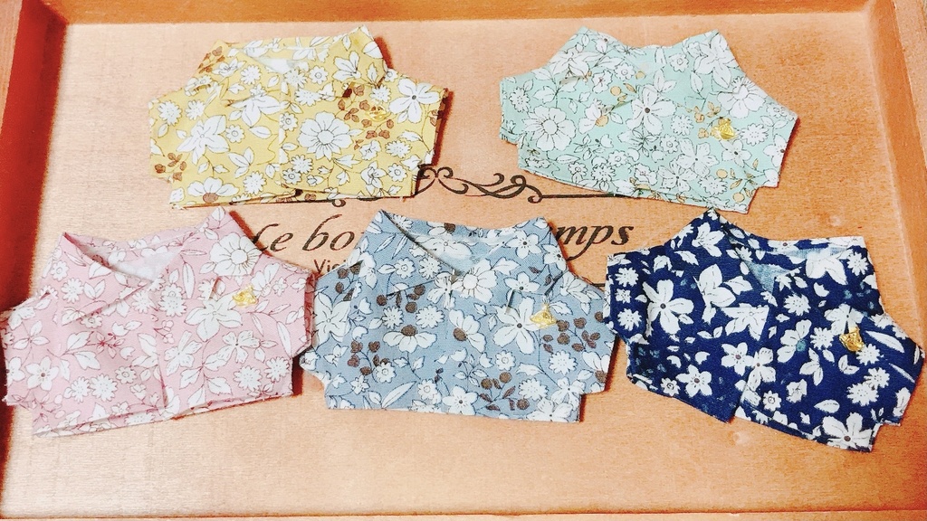 春シャツ、お花柄各種（10cm〜12cm用）