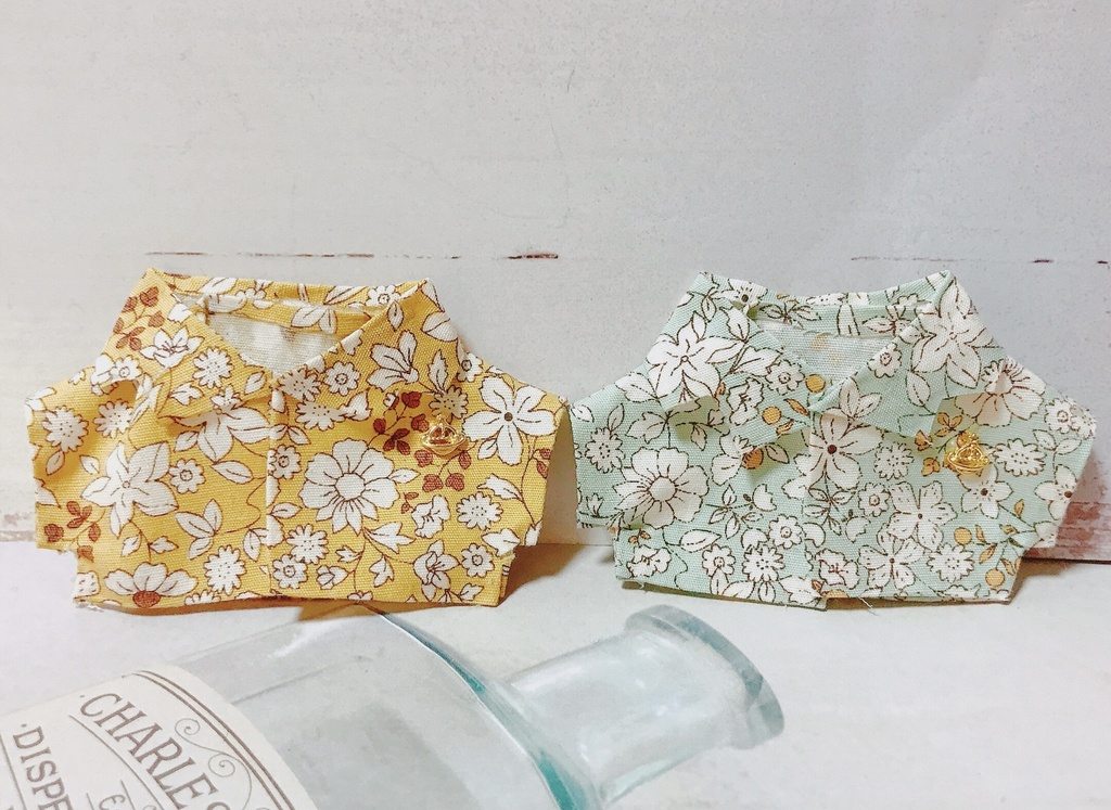 春シャツ、お花柄各種(10cm〜12cm用)