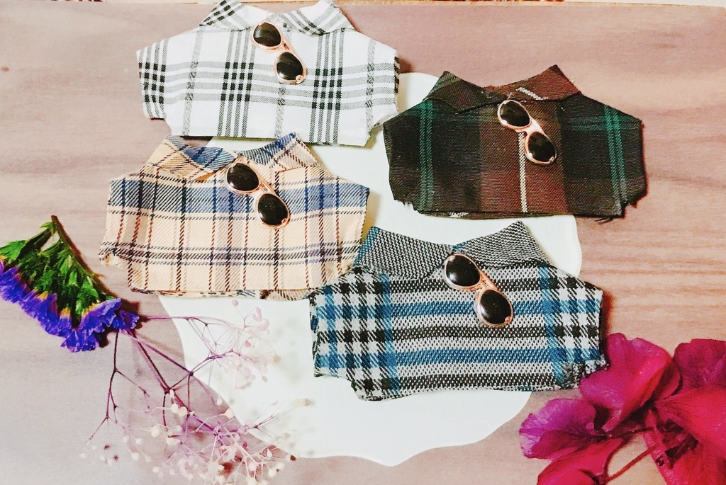 チェックサングラスシャツ（10cm〜12cm）