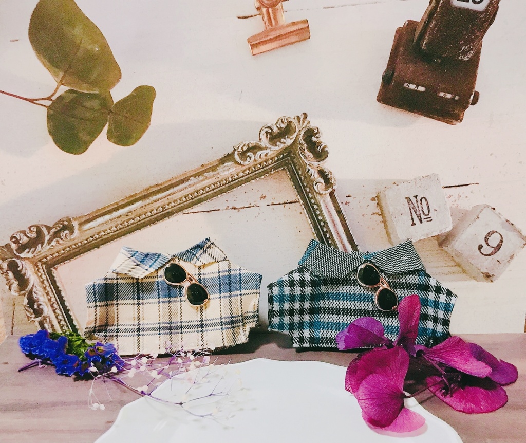 チェックサングラスシャツ(10cm〜12cm)