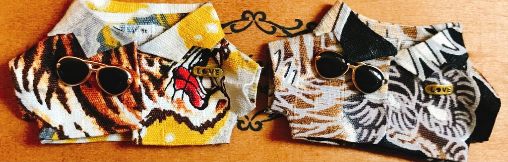 和柄シャツ(10〜12cm用)