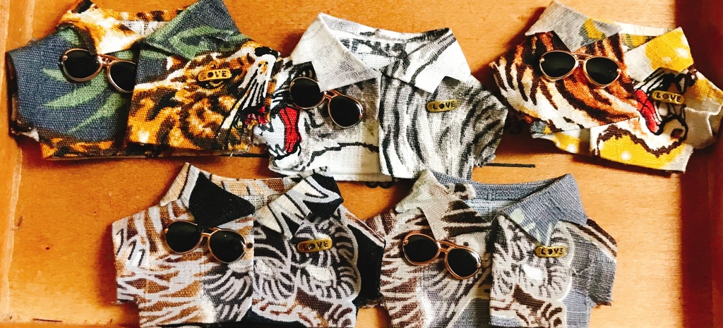 和柄シャツ(10〜12cm用)