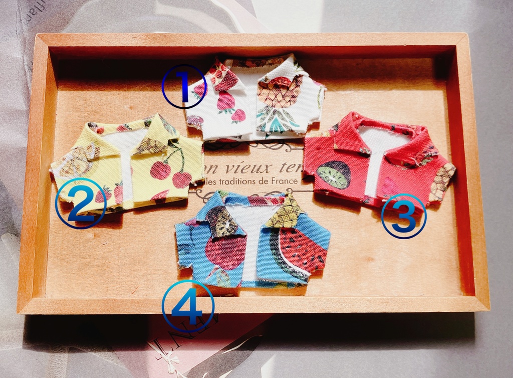 真夏のアロハシャツセット🍍🌺(10~12cmぬい)