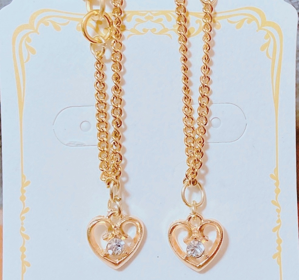 ハートのペアネックレス