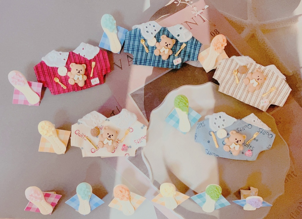 アイスとクマちゃんシャツ(10~12cm用)