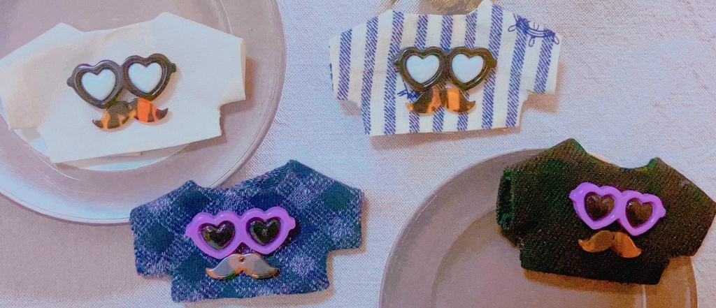 夏のおひげサングラスシャツ+小物