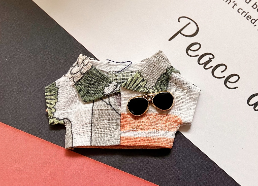 夏の和柄サングラスシャツ10~12cm