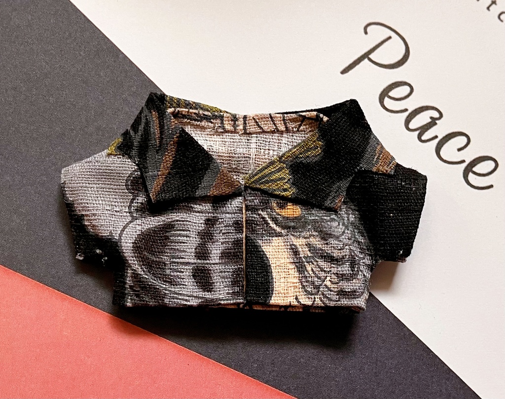 夏の和柄シャツ 10~12cm