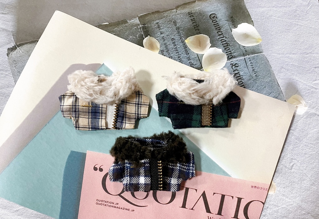チェックジャケット(約10~12cm用)