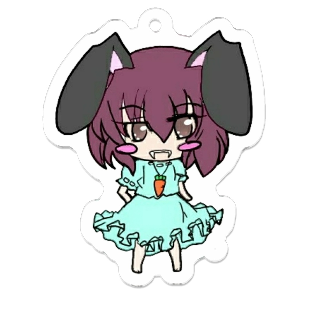 黒ウサギのHazukiちゃんキーホルダー