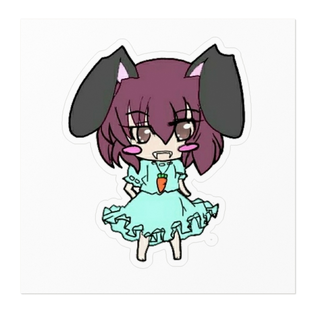 黒ウサギのHazukiちゃんステッカー