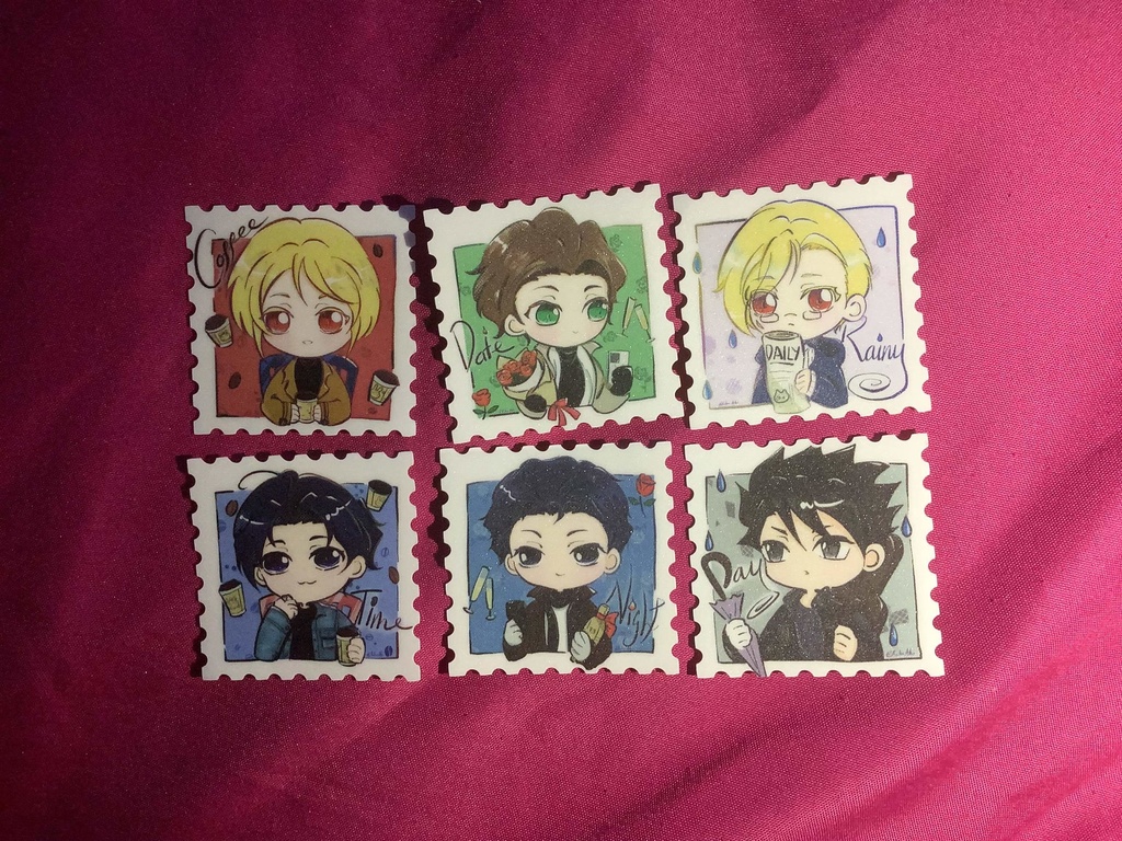 【予約】憂モリ現代パロスタンプ風ステッカーセット