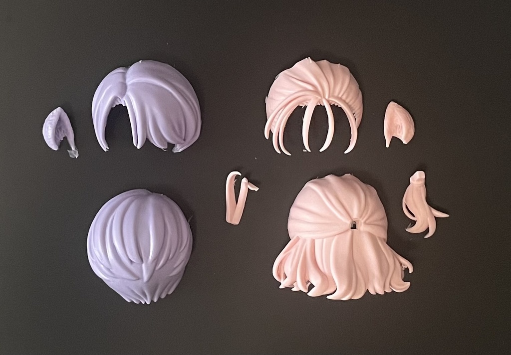 ねんどろいど用五月雨江&村雲江ヘアパーツ