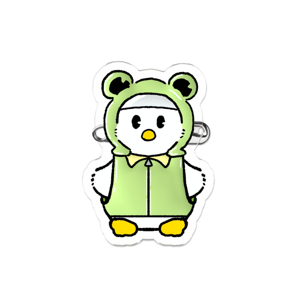 クアたま（雨）アクリルバッジ