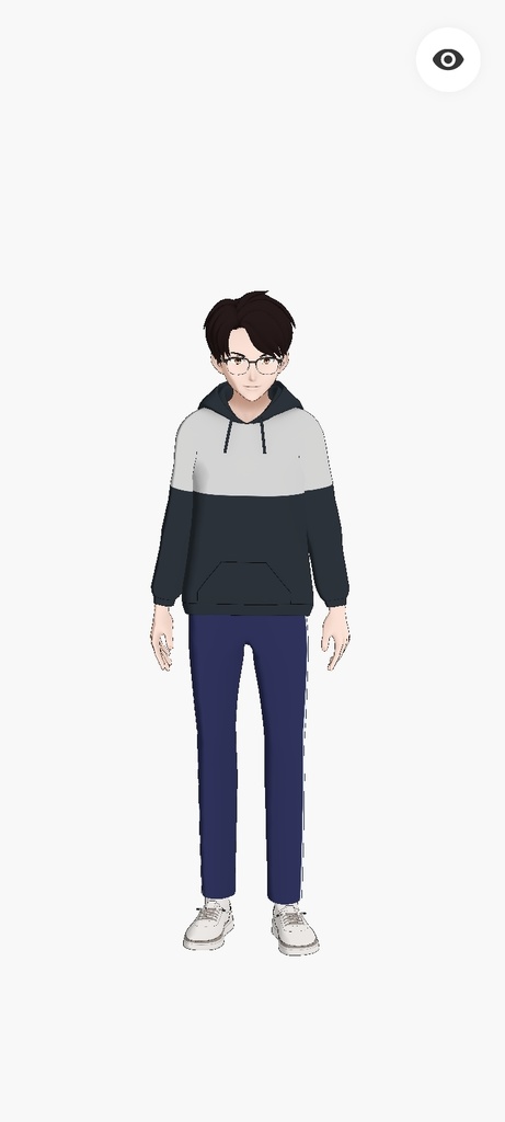 Casual Hoodie Guy - VRM Avatar for VRChat/VRM