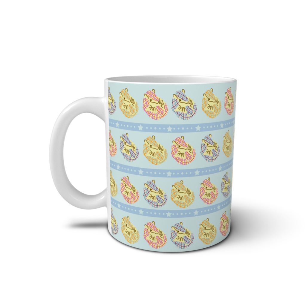 "アルマジロチェック" マグカップ