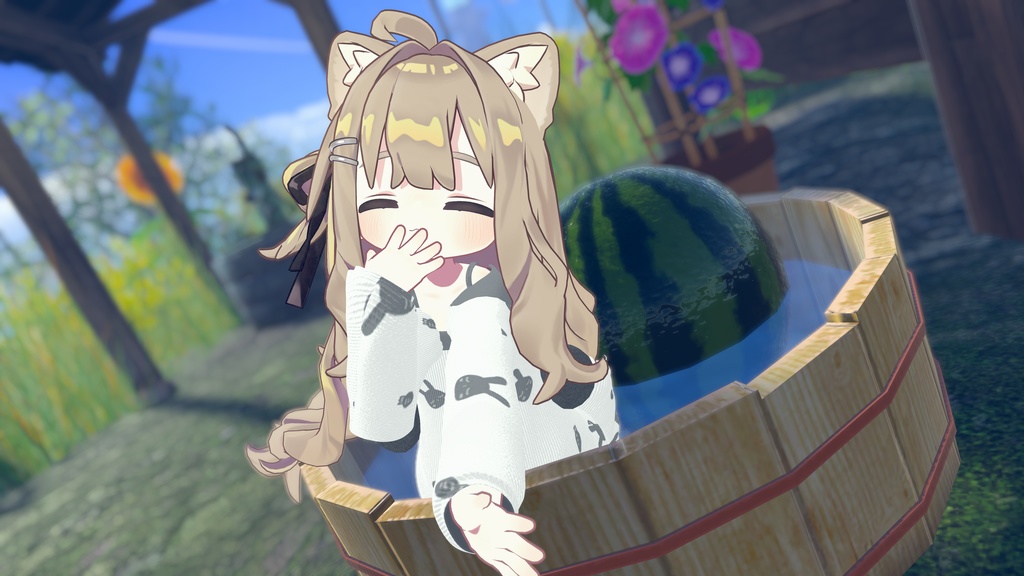 💤ぶいすいうさぎ - ふわもこパジャマ(抱きつきうさぎぬいぐるみ付き)