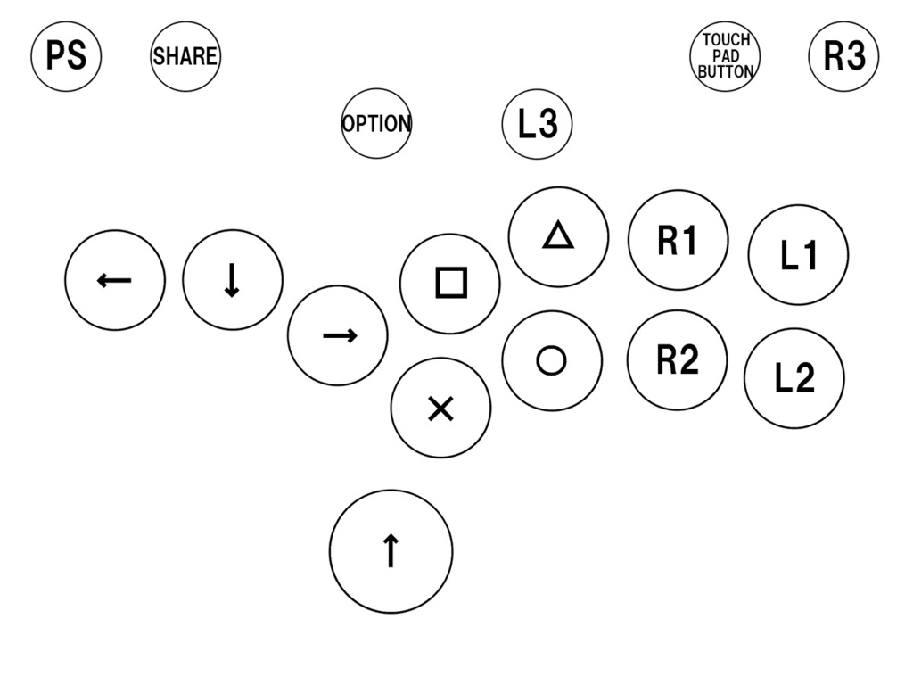 レバーレスコントローラー 自作 hitbox-