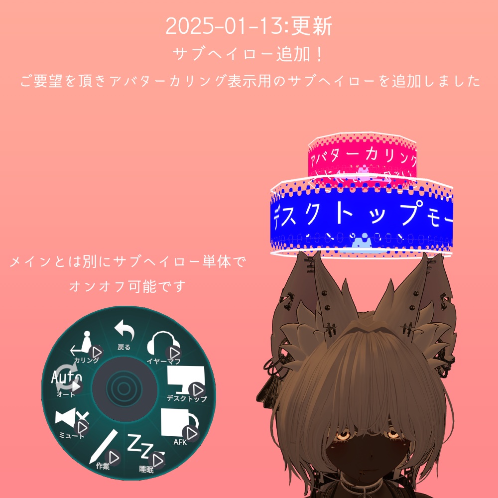 【VRC想定】ステータスヘイロー【MA対応】