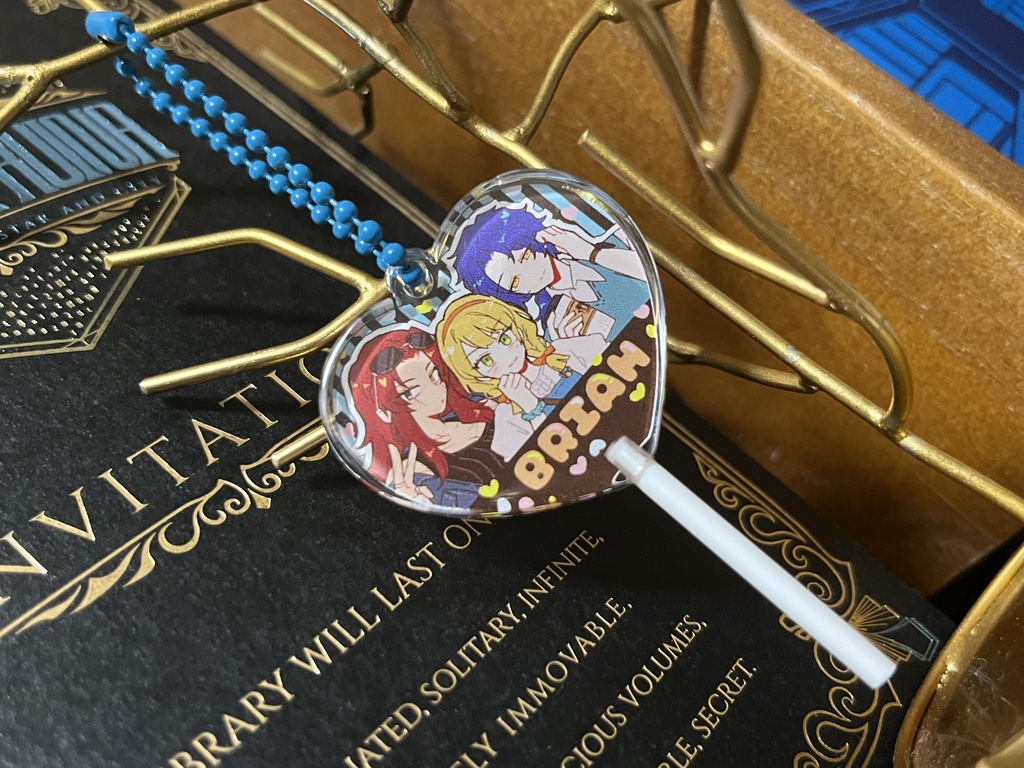 【自家通販】中層ハートキャンディ型キーホルダー