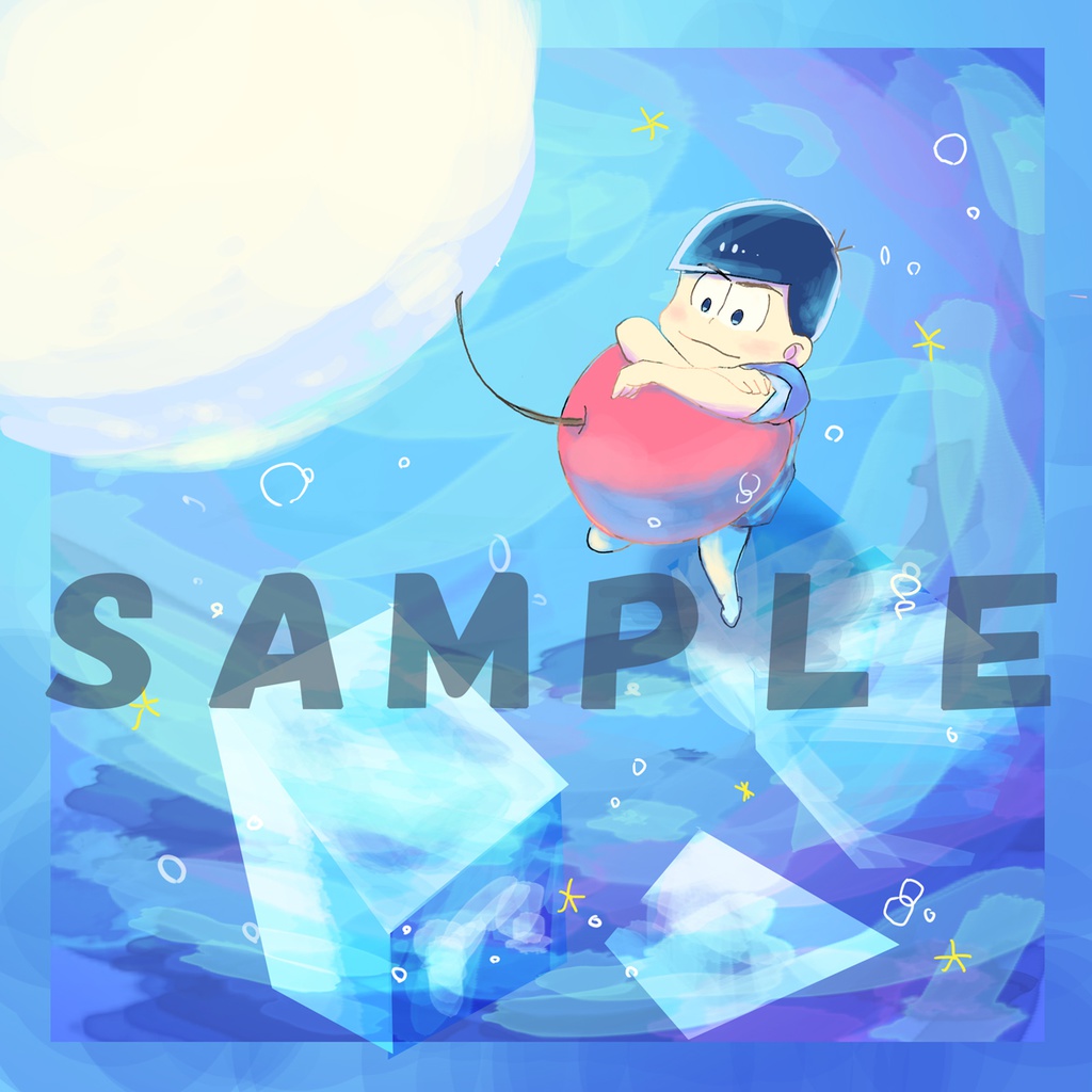 カラ松メガネ拭き(ソーダ)