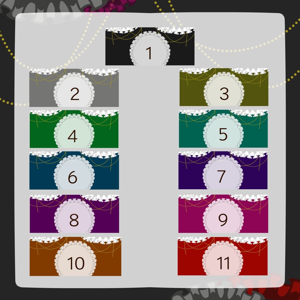 【無料配布】ゴシック系アイコンリング&ヘッダー