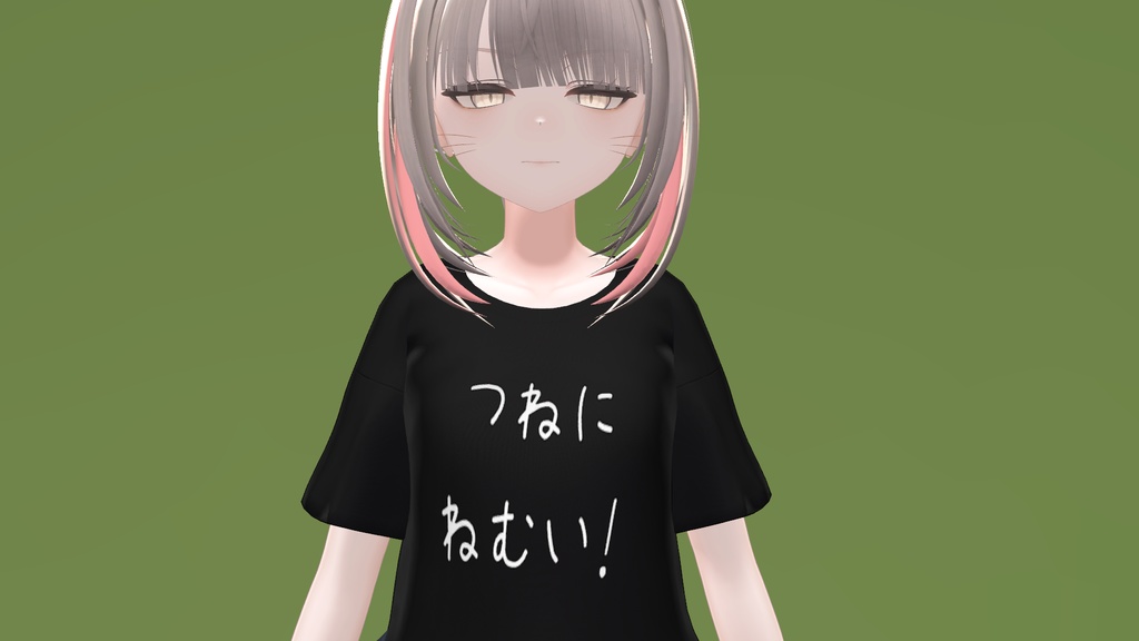 Tシャツ用テクスチャ つねにねむい!【真央-mao-対応/無料】