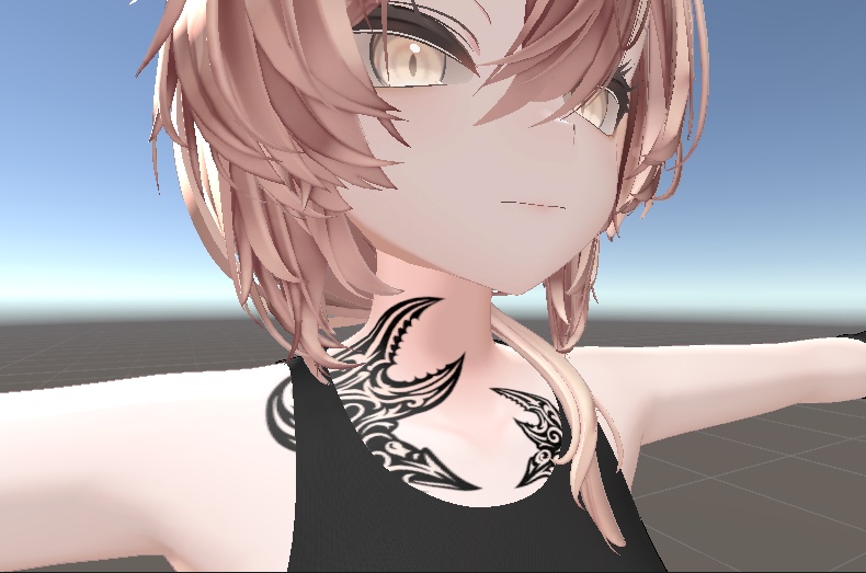 ワンポイントタトゥー カニのはさみ【真央-mao-対応】