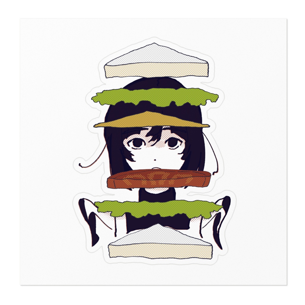 メイドサンドステッカー