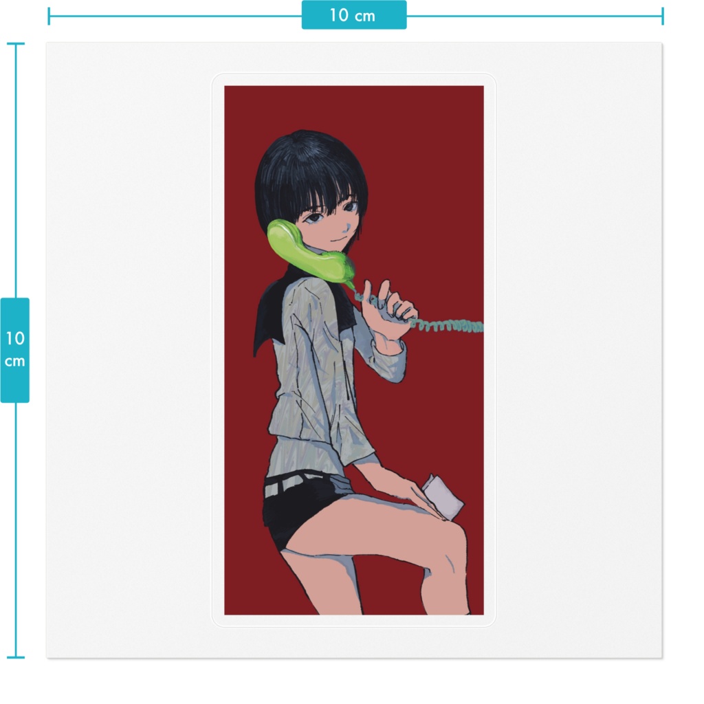 TEL☎︎ クリアステッカー
