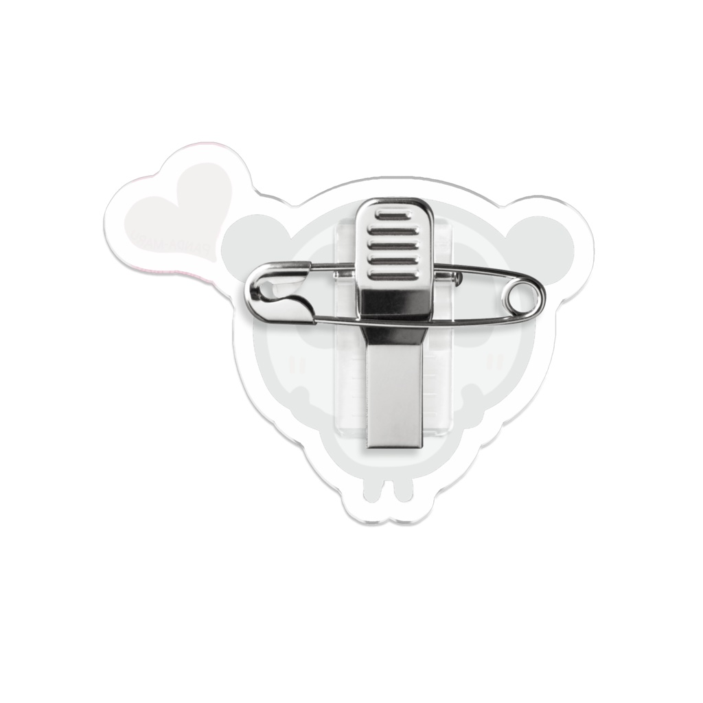 ぱんだ丸「はーと」【アクリルバッジ】